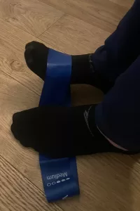 resisted ankle dorsiflexion foot exercise